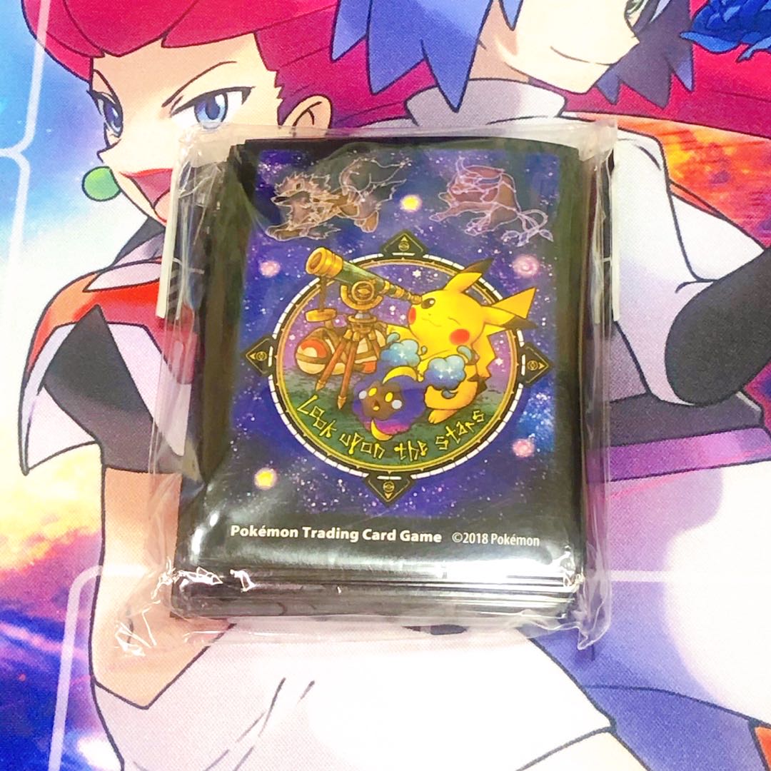 海外限定★ 星を見て ピカチュウ デッキシールド ポケカ サプライ