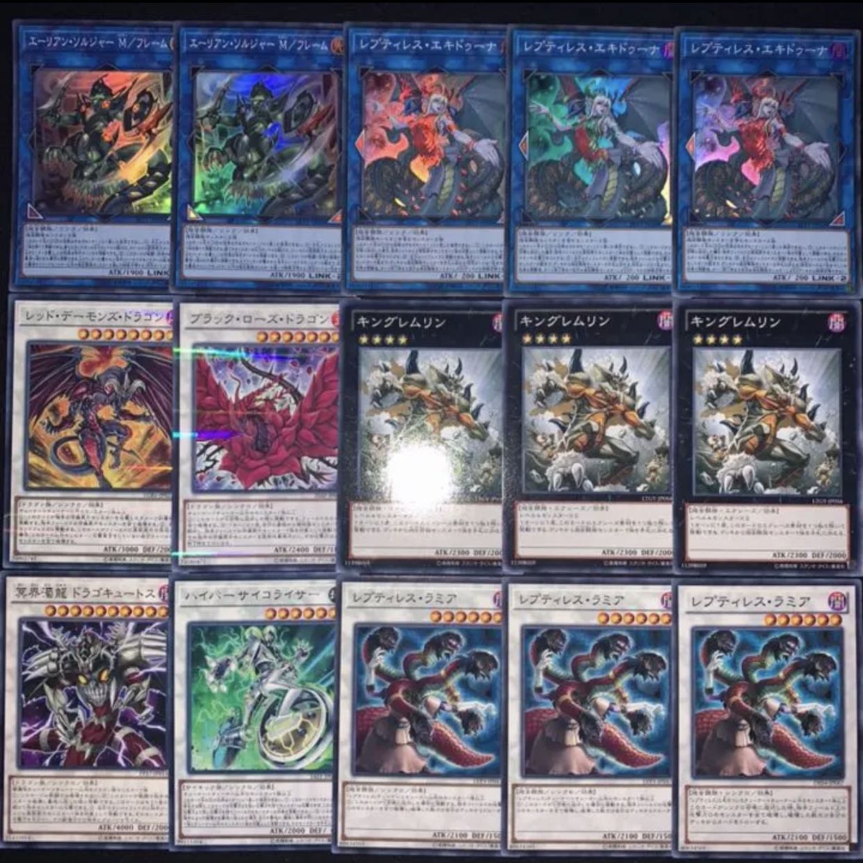 ガチ構築！！レプティレスデッキ40枚+EX15枚B