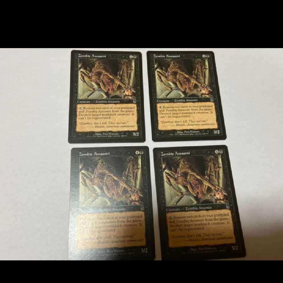 MTG Zombie Assassin EN4 cards, model no. Ah-1282