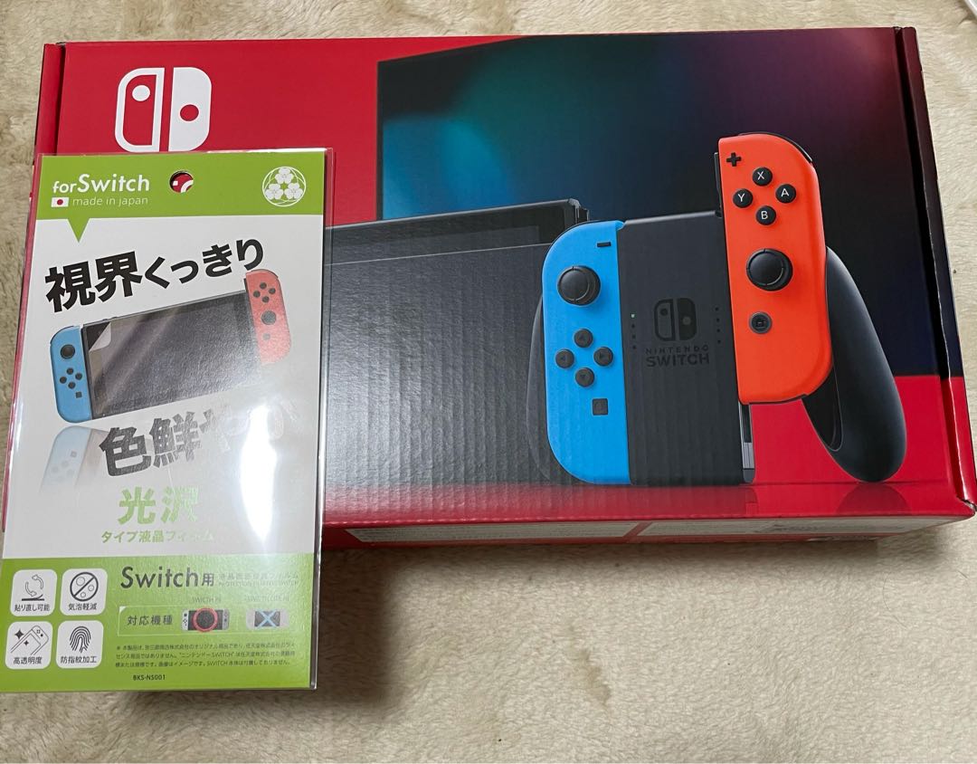 Nintendo Switch本体 新品 +画面フィルム