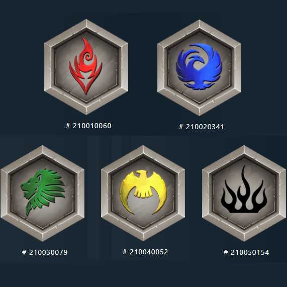 5種セット ギルドストック(シルバー)