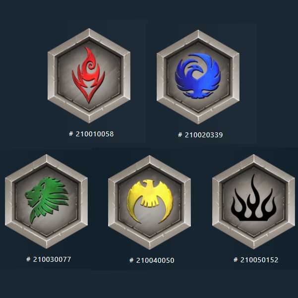 5種セット ギルドストック(シルバー)