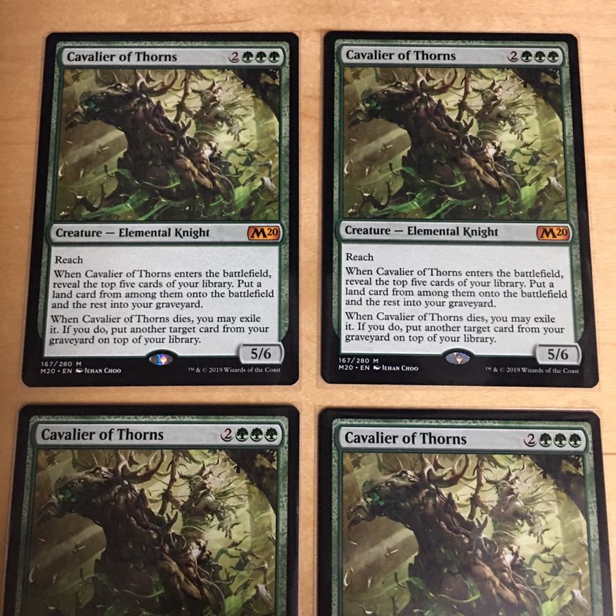 茨の騎兵/Cavalier of Thorns 英4枚