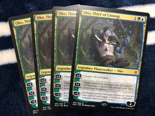 mtg 王冠泥棒 オーコ 4枚 エルドレインの王権