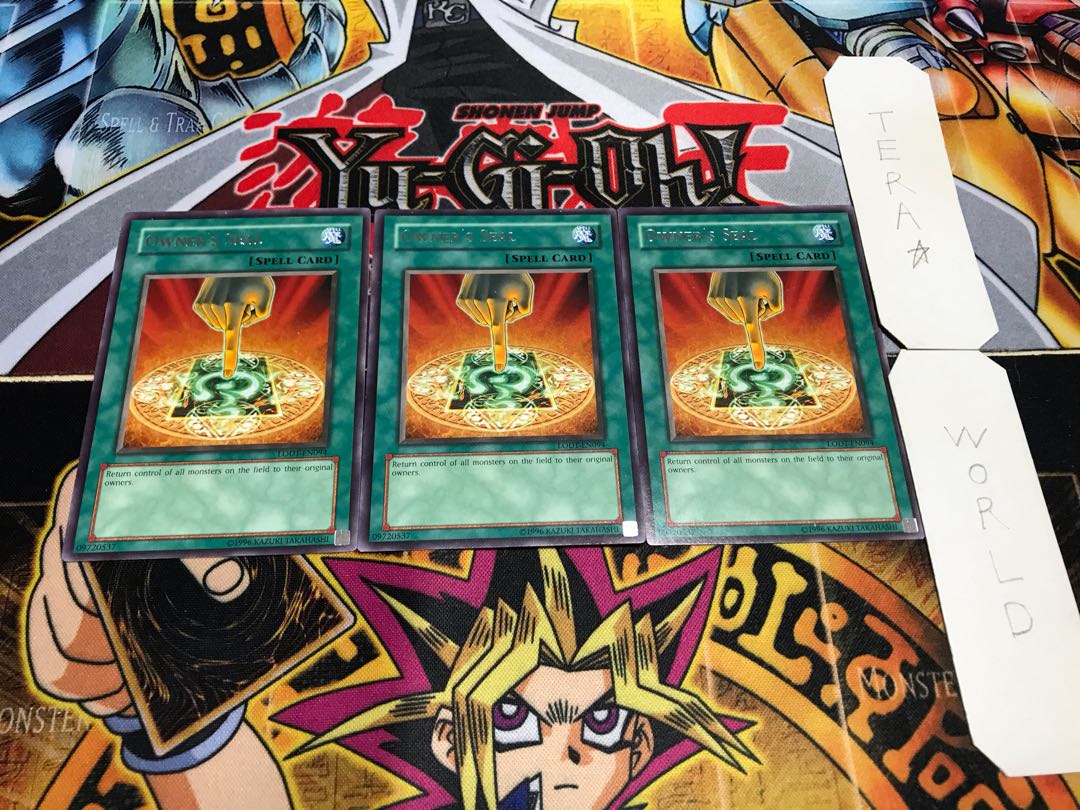 English Owner's Seal rare, set of 3 Tera.