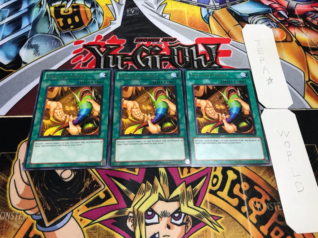 English version Fish and Swaps rare, set of 3 Tera.