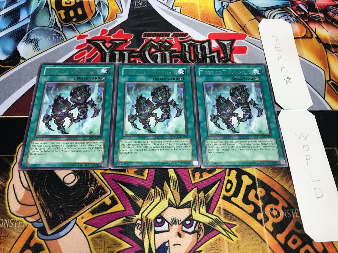 English Fires of Doomsday Rare 3-card set Tera