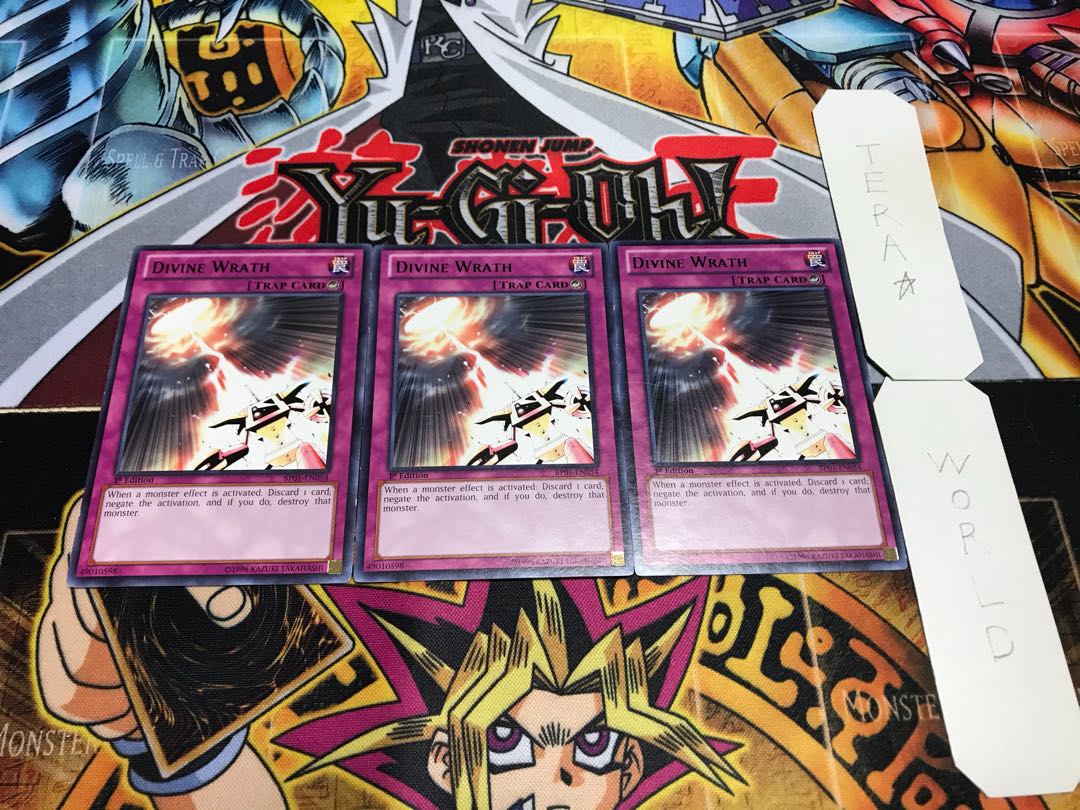 English Divine Retribution, Black Rare, Set of 3, Tera.