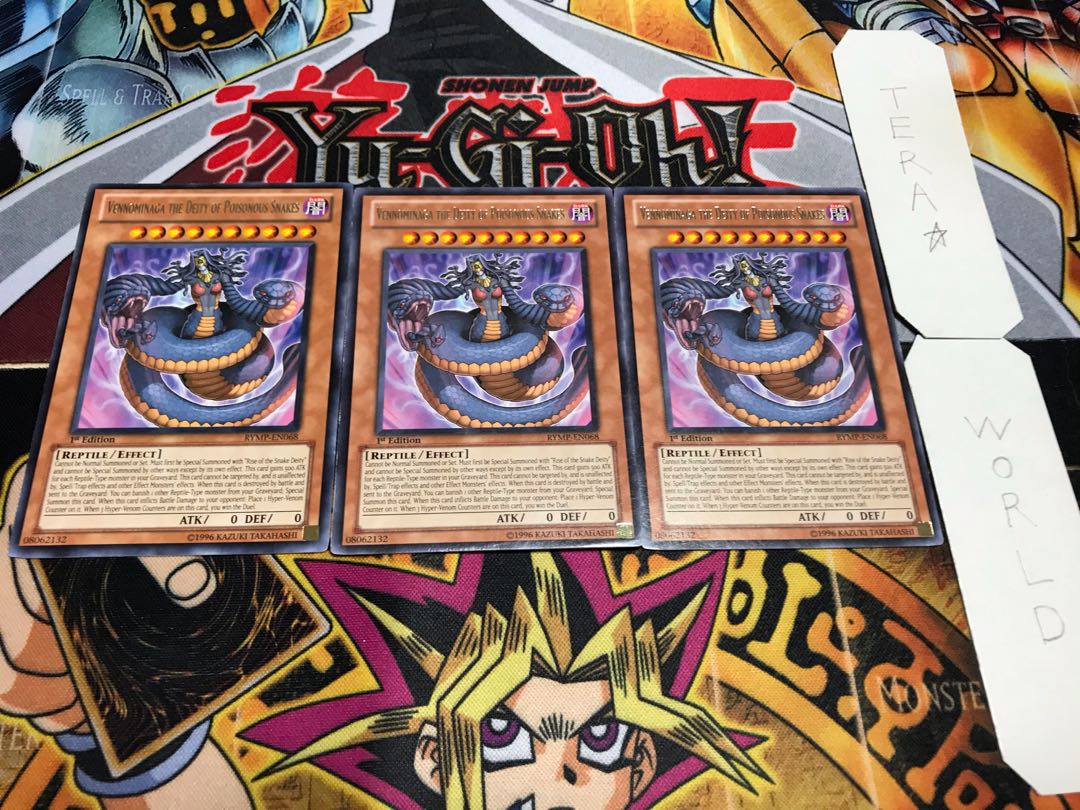 English Serpent King Venomi Serpentine Princess Rare 3-card set Tera
