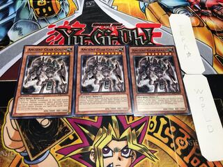 English Ancient Gear Golem Black Rare Set of 3 Tera