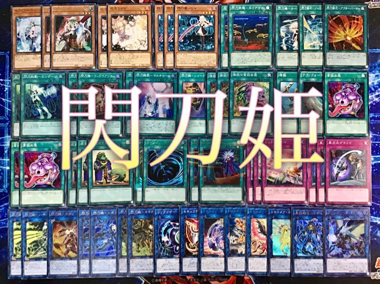 本格構築 【閃刀姫】デッキ メイン＆EX15枚＆スリーブ セット 15枚