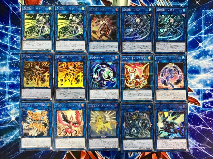 本格構築 【閃刀姫】デッキ メイン＆EX15枚＆スリーブ セット 15枚