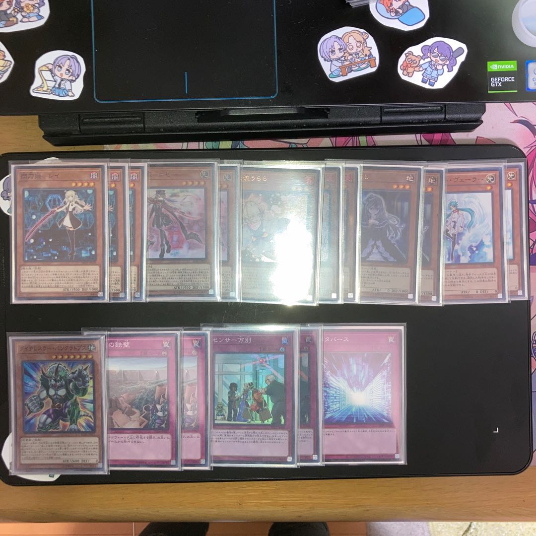 閃刀姫デッキ　メイン40＋EX15 スリーブ付き 1枚