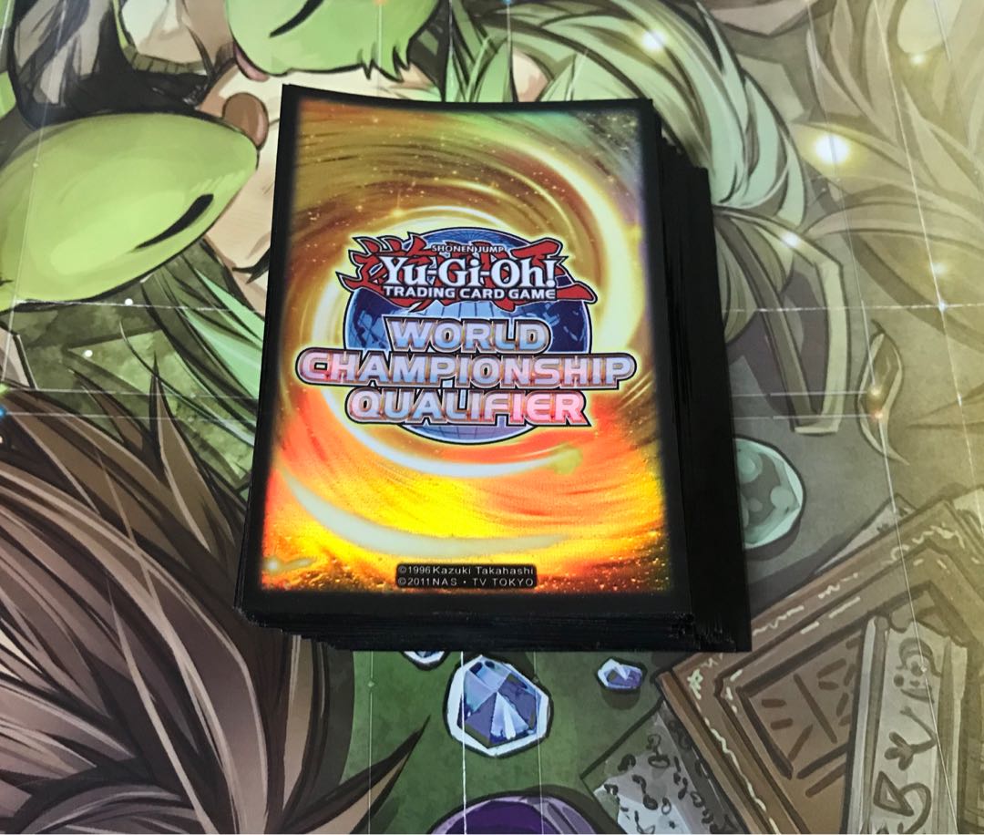 遊戯王　wcq スリーブ　オレンジ