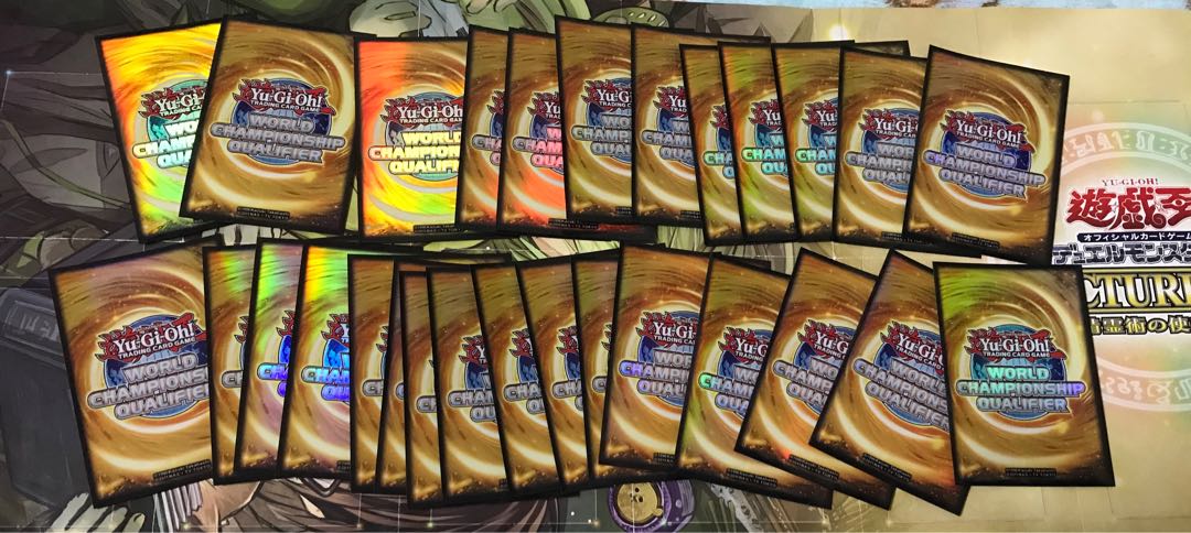 遊戯王　wcq スリーブ　オレンジ