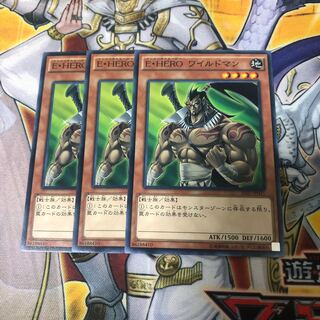 Yu-Gi-Oh! E・HERO Wildman Normal 3 piece set 3枚