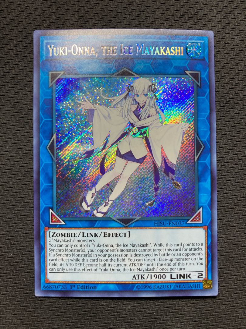 【美品、2枚セット】氷の魔妖　雪女　海外版シークレットレア　日版スーパーレア