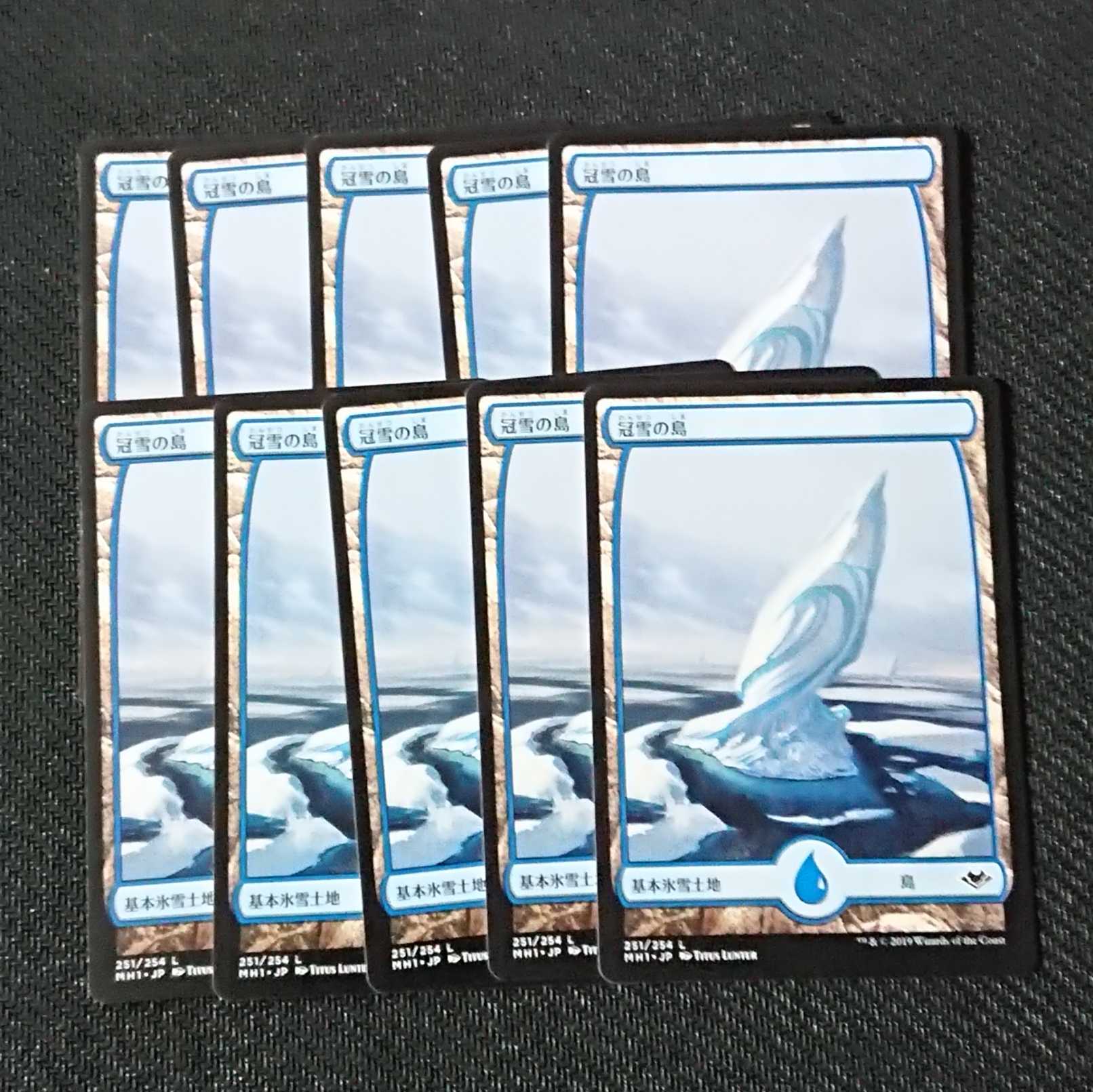 【MTG】冠雪の島 10枚セット