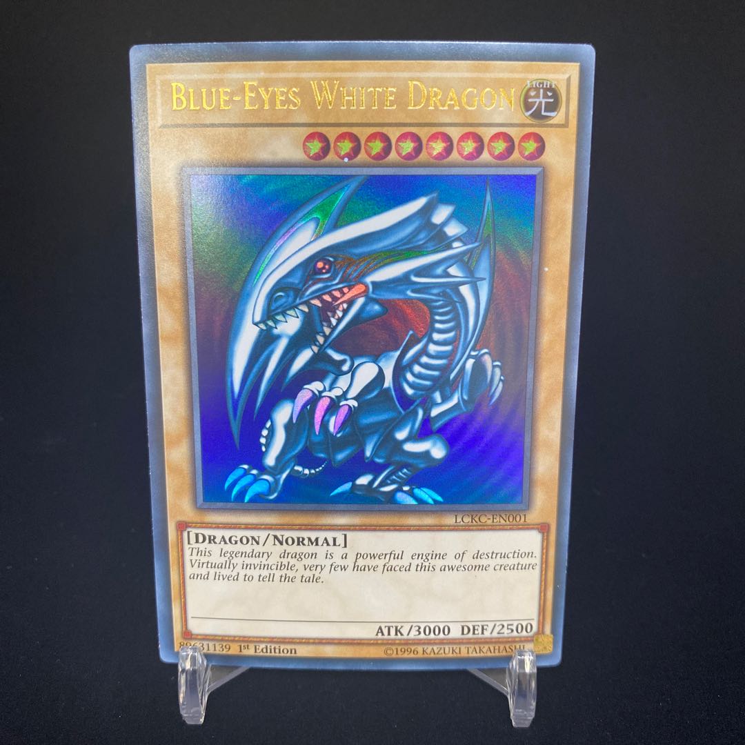 English Version Blue-Eyes White Dragon Ultra Rare LCKC 1st
