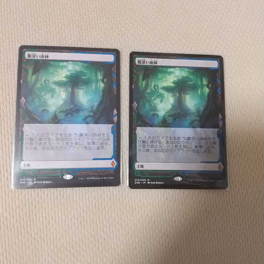 【ZNE版】霧深い雨林二枚セット