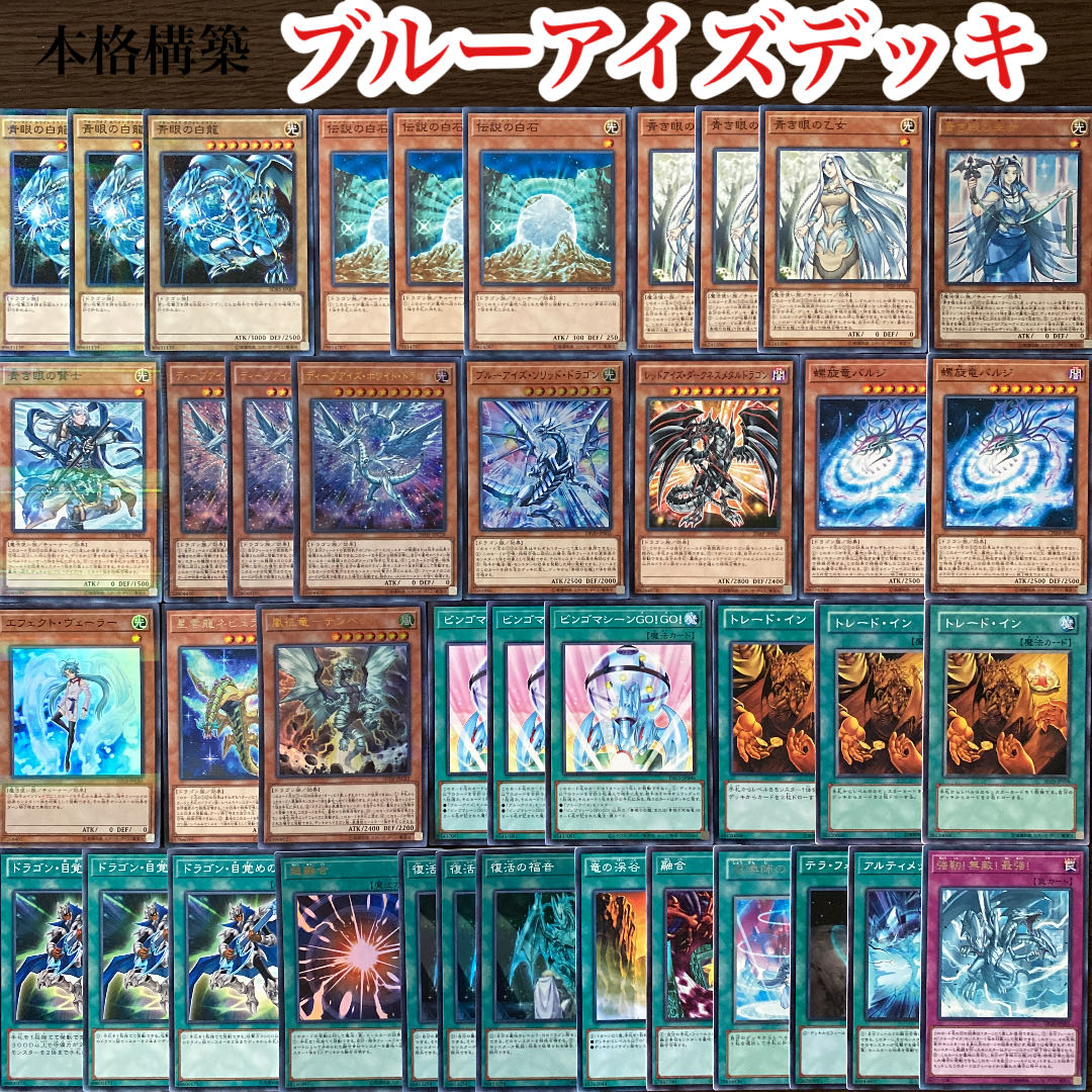 遊戯王 【本格構築】青眼デッキ 40枚＋EX15枚