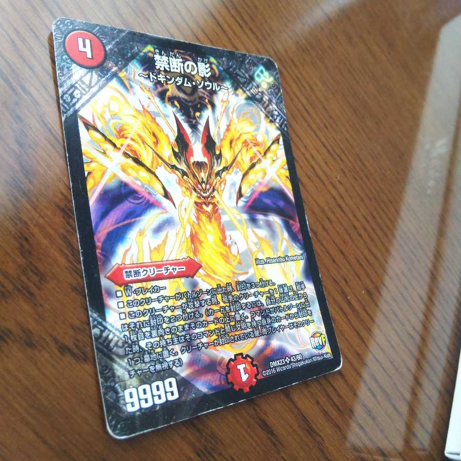 デュエル・マスターズ SR 禁断の影と紅神龍バイガゲイザー