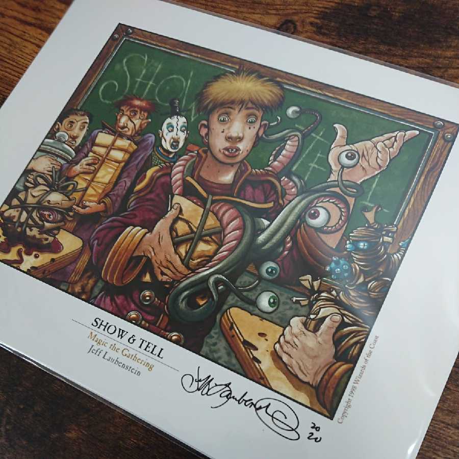 Show and Tell》Jeff signed art Jigglypufft / original reproduction