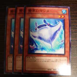 素早いマンタ ノーマル JP009　3枚セット