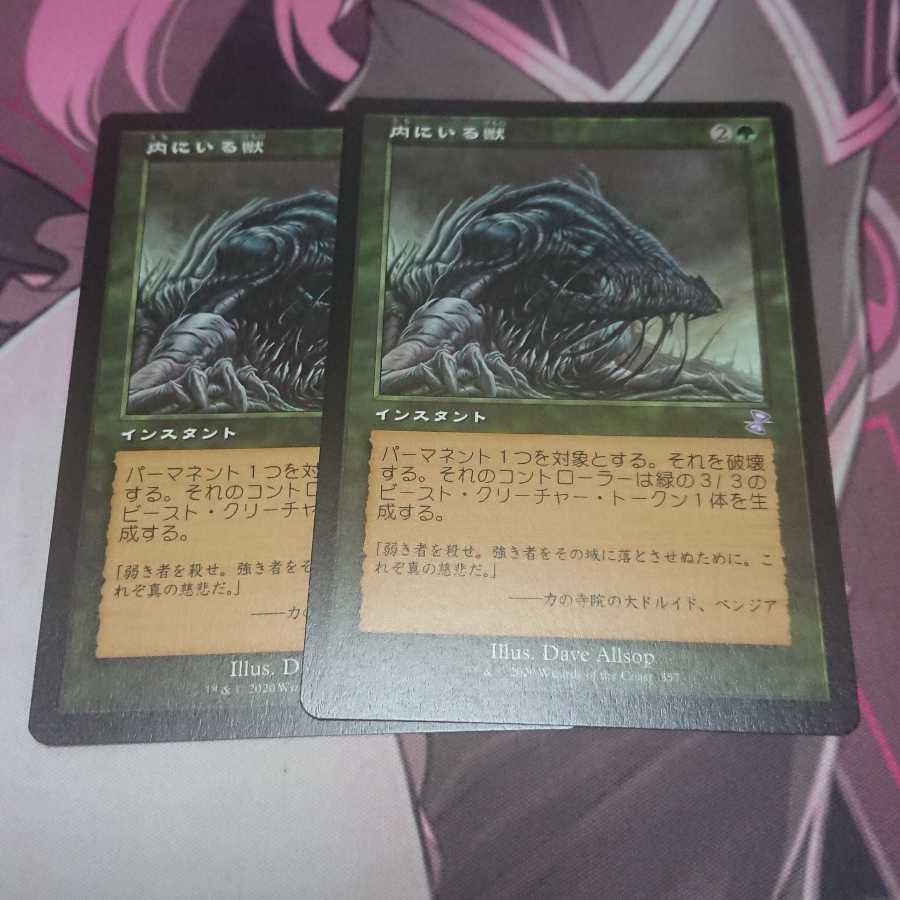 内にいる獣 旧枠 2枚