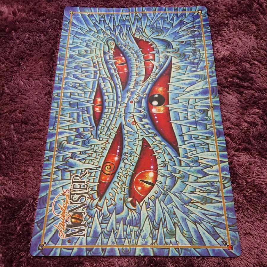 Original playmat signed by Jeff