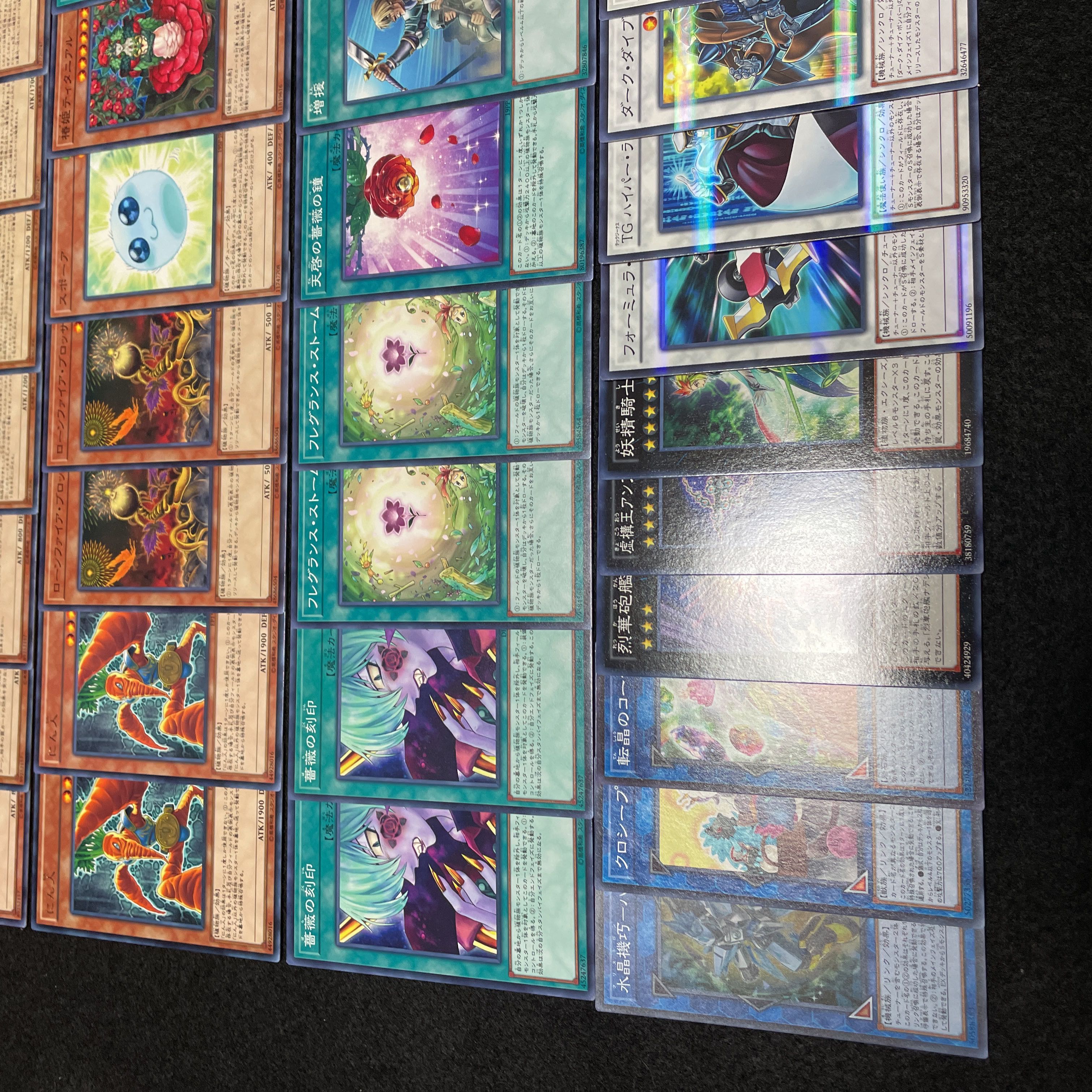 遊戯王 No.438 ローズドラゴン デッキ40枚＋15枚 ブラック