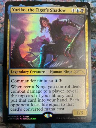 MTG 虎の影、百合子 プレイマット　限定品 MTG 希少！虎の影、百合子 プレイマット 海外限定品 Amazon