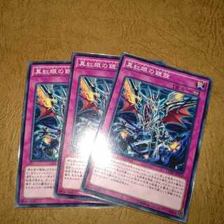 真紅眼の鎧旋 ノーマル×３