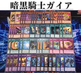 新規本格構築【暗黒騎士ガイアデッキ】 メイン＆EX15＆スリーブ セット