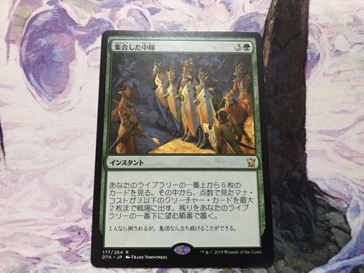 集合した中隊　日本語