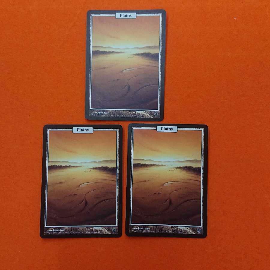 MTG2 Plains Unhinged 3-card set