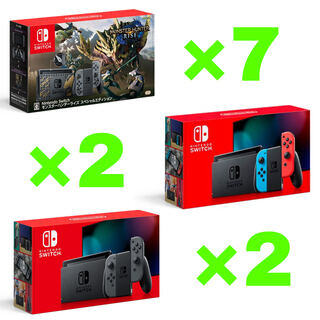 Nintendo Switch モンスターハンターライズ ネオン グレー