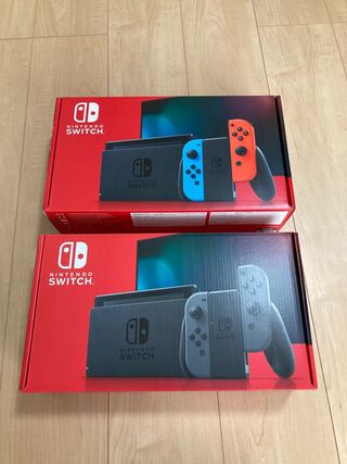 ニンテンドースイッチ　ネオン　グレー　2台セット
