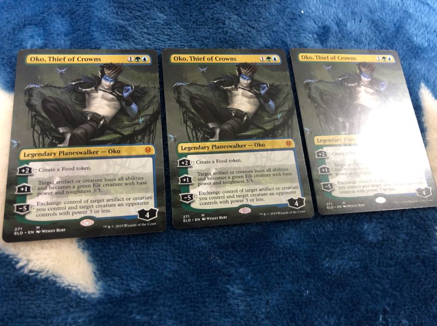 mtg 王冠泥棒、オーコ 3枚セット 拡張アート