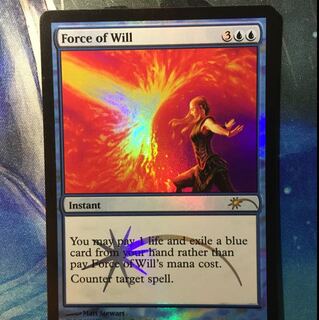 MTG 美品 Force of will 意志の力 英 EN プロモ