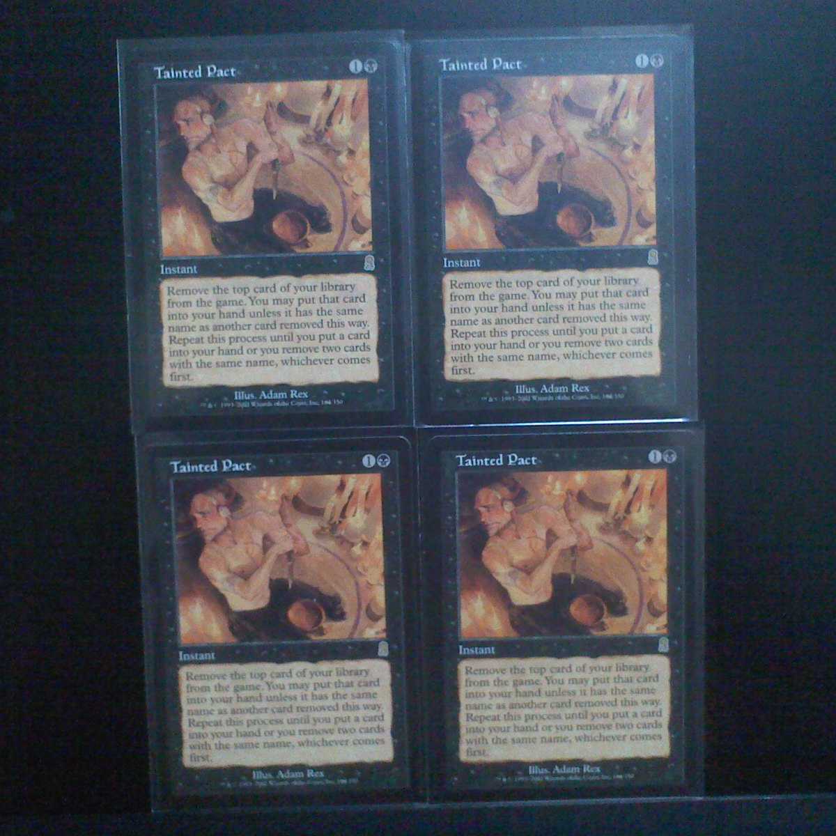 MTG 汚れた契約/Tainted Pact(英語版)[ODY] 黒R×4枚