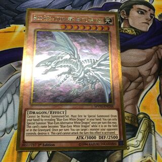 青眼の亜白龍　ゴールドレア　英語