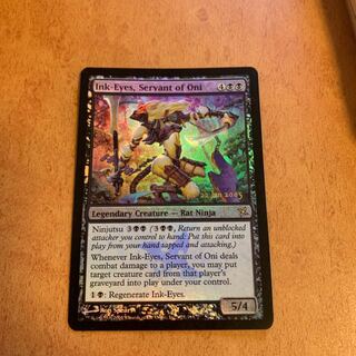 鬼の下僕、墨目　初版　日本語foil 買取)(FOIL)鬼の下僕、墨目/Ink-Eyes, Servant of Oni(プレ