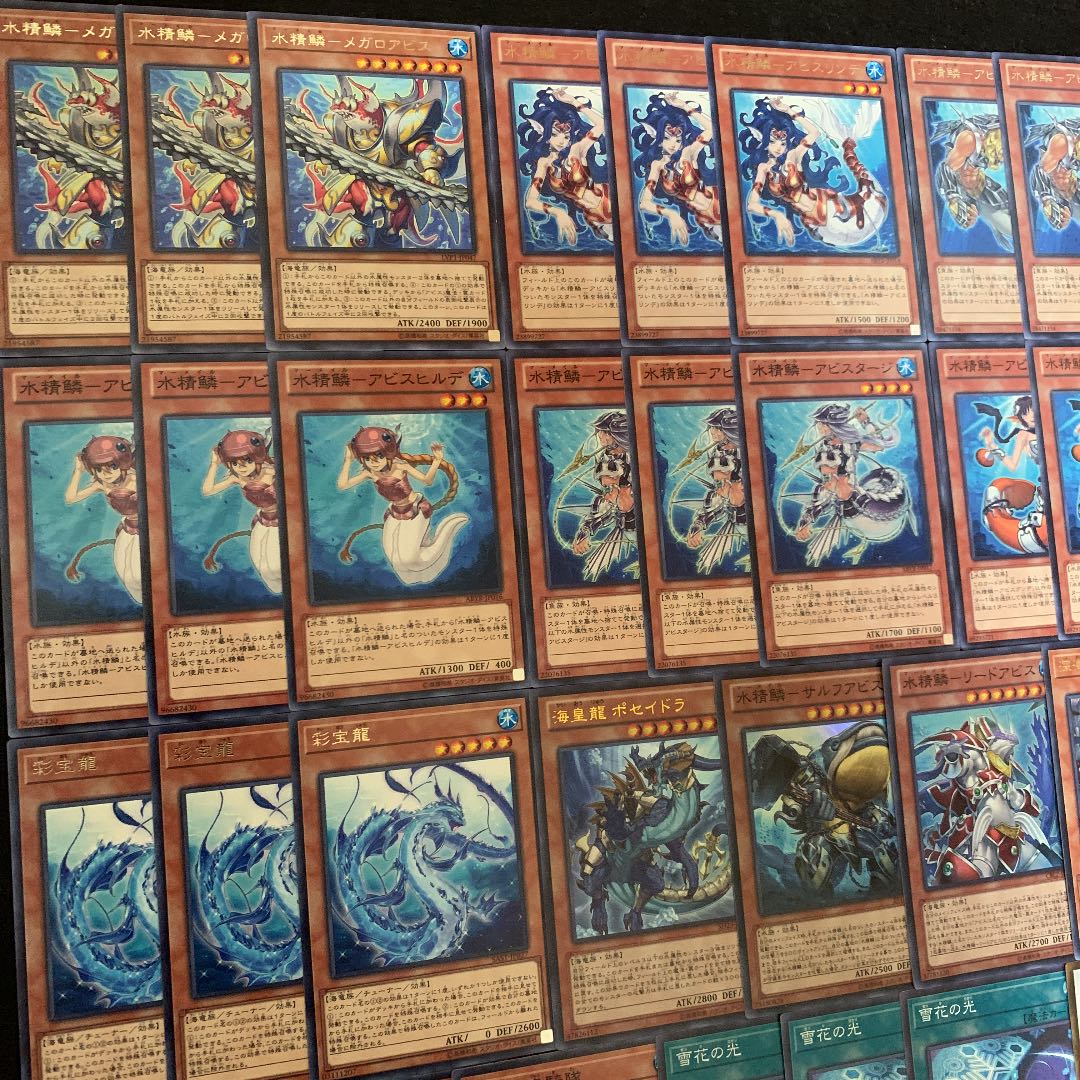 遊戯王 深海水精鱗構築済みデッキ40枚+EX15枚