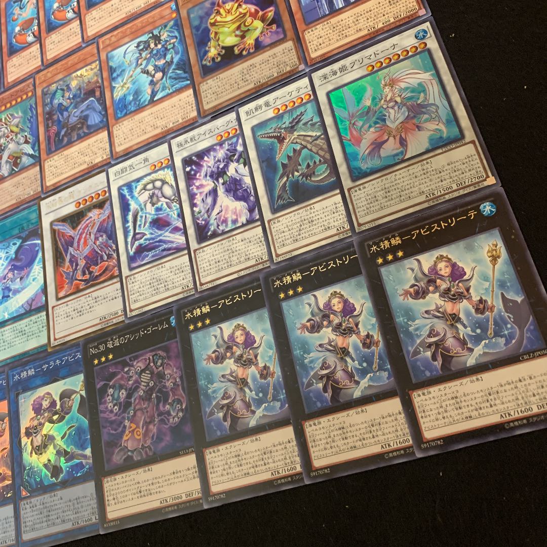 遊戯王 深海水精鱗構築済みデッキ40枚+EX15枚
