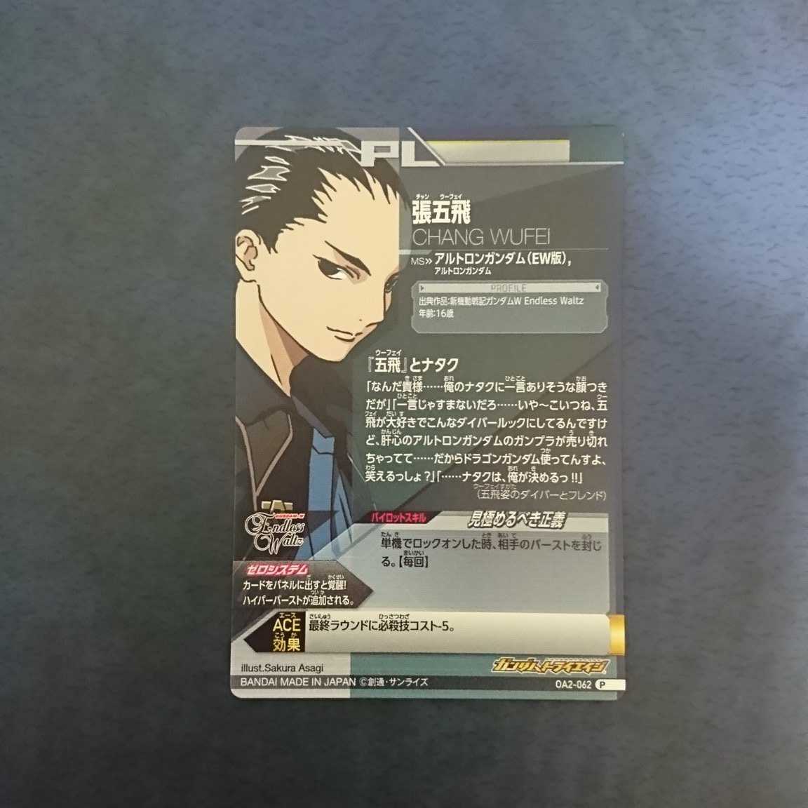 ガンダムトライエイジ  OA2弾  P  張五飛