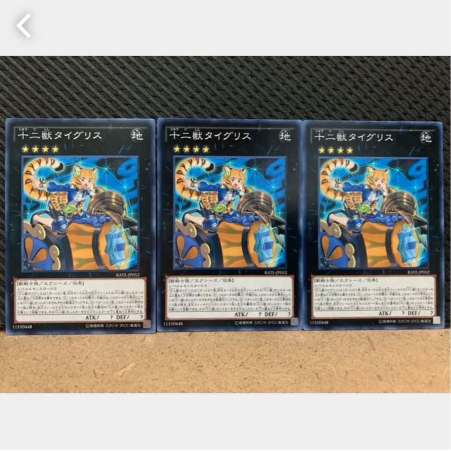 【ぽぽたん】遊戯王 3507 十二獣タイグリス 3枚 ノーマル