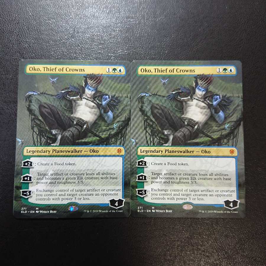 王冠泥棒、オーコ 拡張アート・英語版2枚セット