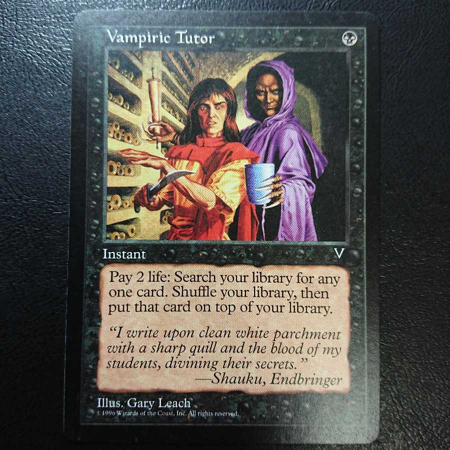 吸血の教示者 英語版１枚