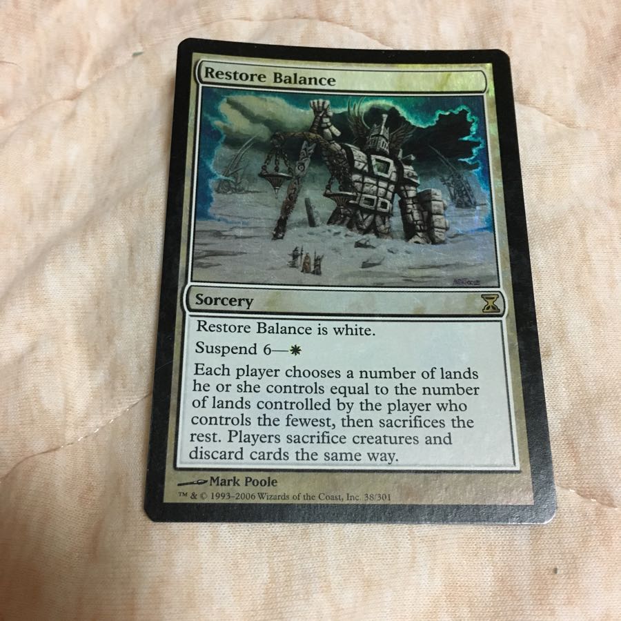 Restore Balance foil English version